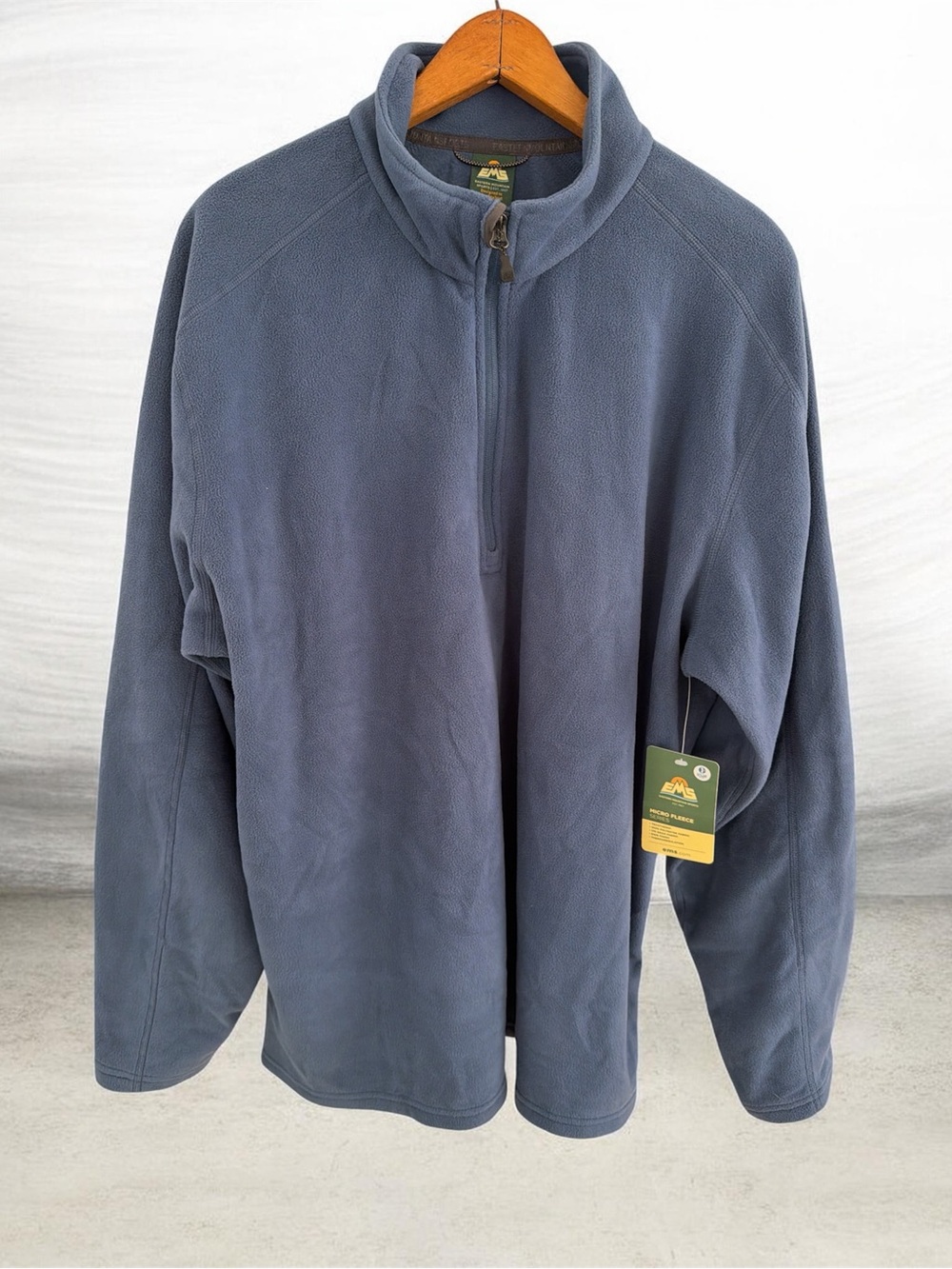 Eastern Mountain Sports Men's Slate Blue Quarter-Zip Fleece Pullover
